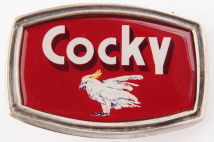 Cocky Belt Buckle as seen on Bones Agent Seeley Booth Now hes Cocky